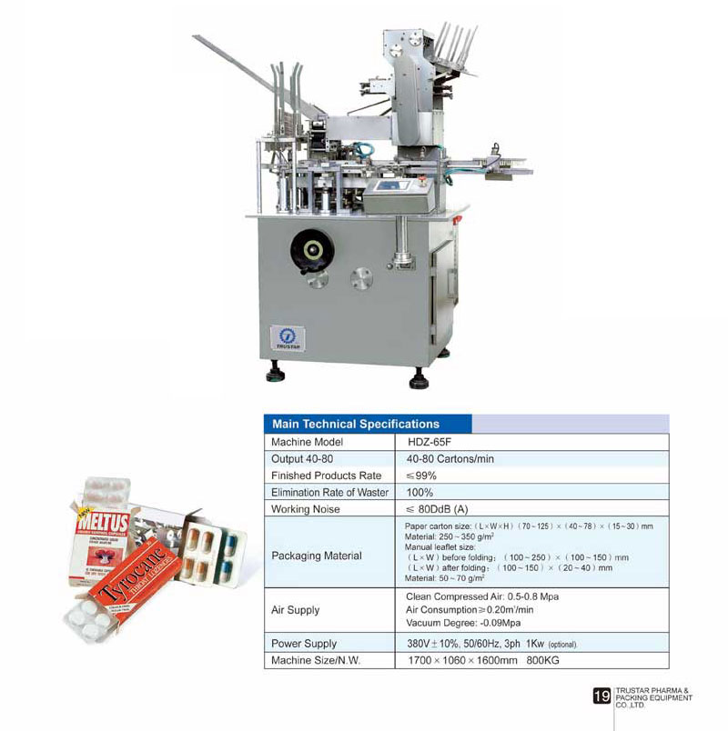 HDZ 65F Small Cartoning Machine 2